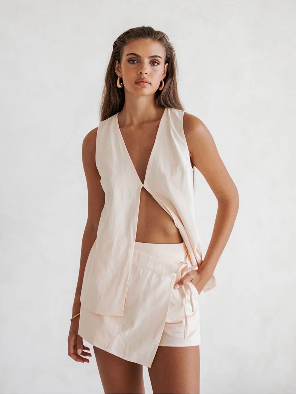 Sabo Peach Top & Skort Set